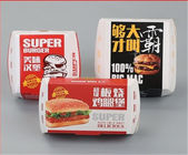 Colorful Fast Food Box Cardpaper Material With Custom Printed Logo