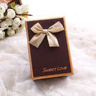 Customized Logo Printing Eco Friendly Food Packaging Chocolate Box With Ribbon Bow