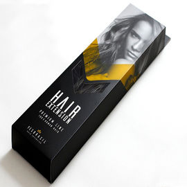 Boîtes faites sur commande pliables d'extension de cheveux, emballage de cheveux de Luxy de service d'OEM