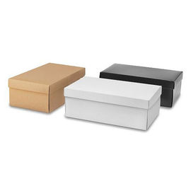Boîte de papier ondulée de emballage de chaussure de luxe, boîte de papier pliable imprimée adaptée aux besoins du client