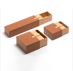 Boîte-cadeau de papier de luxe de carton fait main de Papier d'emballage pour le cosmétique/parfum