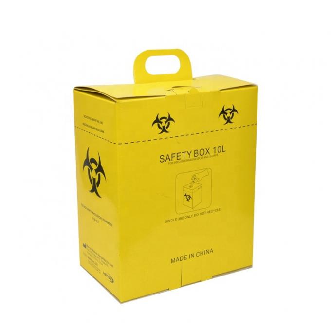 Boîte Déchets Aiguilles ATOMUS 1L - Jaune - Sécurité Médicale Et Tatouage