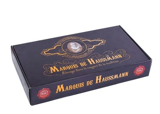 Vernis UV Debossed Matt Laminated Corrugated Paper Boxes